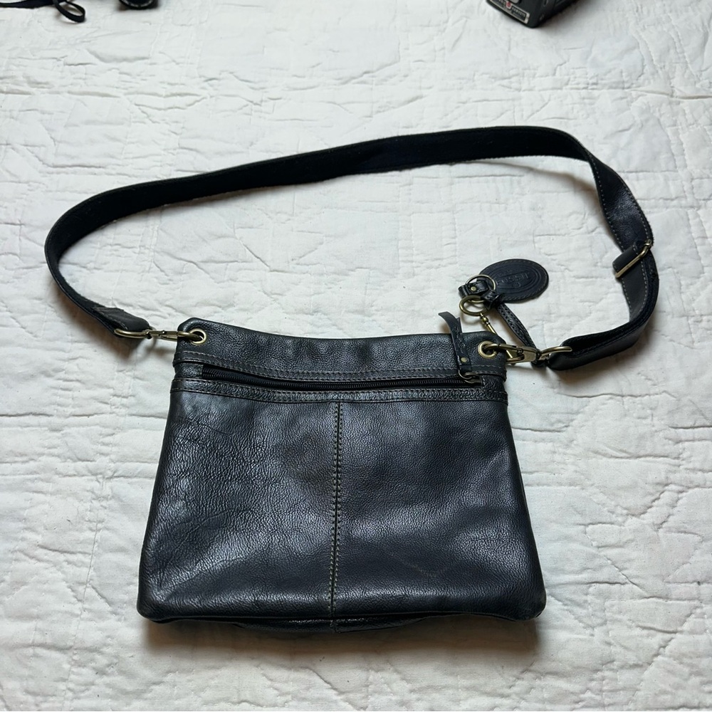 Patchwork Leather Crossbody Bag | Boho Vintage 90s Indie · Fossil - Picture 7 of 13